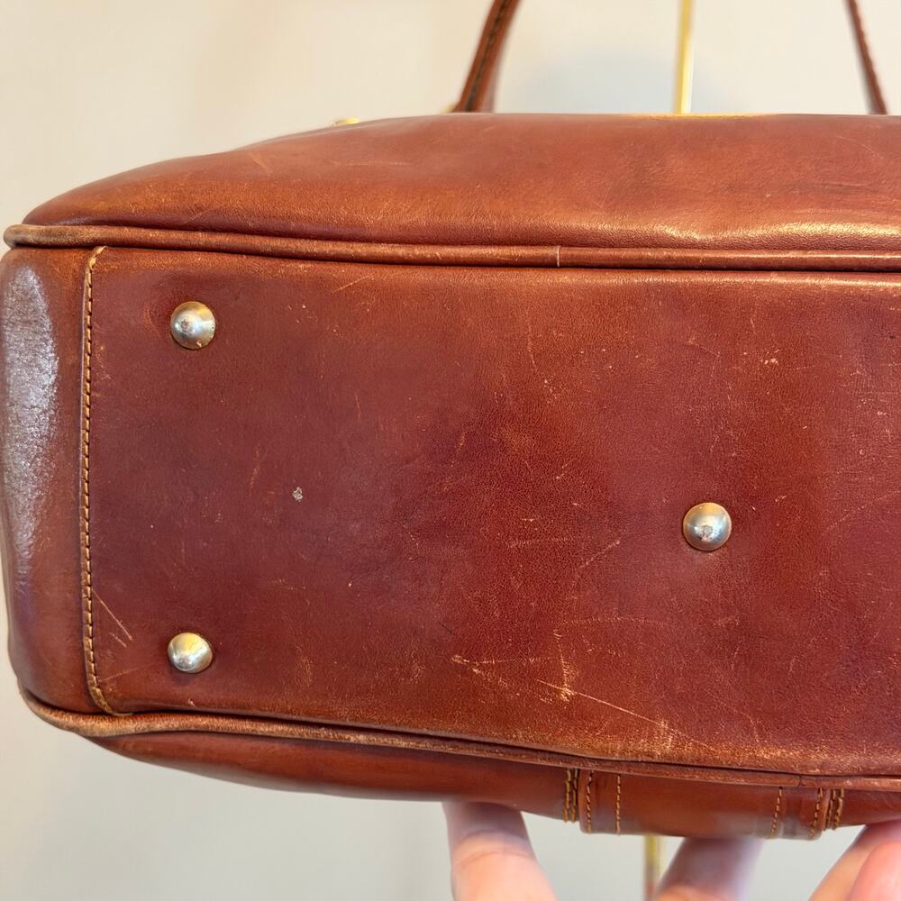Marino Orlandi Leather Hobo Shoulder Bag Large Brown Italian Designer Luxury - Picture 7 of 16